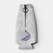 パープルピーコックパーソナライズされたボトルクール ボトルクーラー (裏面)