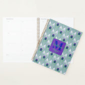 パープルピーコックフェザーグリーンブルーアートデコール プランナー手帳 (ディスプレー)