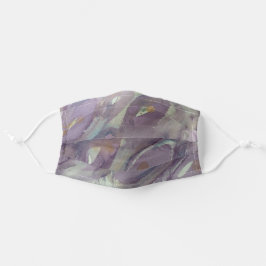 パープルピーコックフェザー 大人用布マスク