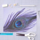 パープルピーコックフェザー 薄葉紙 (クラフト)