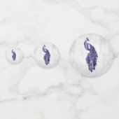 パープルピーコ結婚ック紙吹雪 コンフェッティ (裏面)