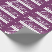パープルピースオンアース白文字ラッピング紙 ラッピングペーパー (角)