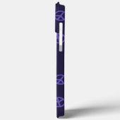 パープルピースサインカスタムパターン文字 Case-Mate iPhoneケース (裏面 / 左)