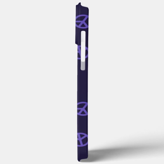 パープルピースサインカスタムパターン文字 Case-Mate iPhoneケース (裏面 / 左)