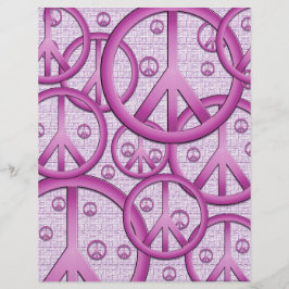 パープルピースサインスクラップブック紙