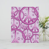 パープルピースサインスクラップブック紙 (スタンド正面)