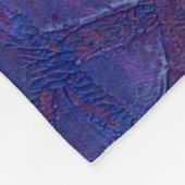 パープルピースサインフリースブランケット フリースブランケット (角)