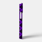 パープルピースサイン電話ケースとカスタム文字 Case-Mate iPhoneケース (裏面 / 右)