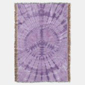 パープルピース絞り染め スローブランケット (正面縦)
