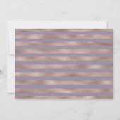 パープルピーチフローラ秋ブライダルシャワーインビテーション 招待状 (裏面)