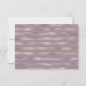 パープルピーチ秋の結婚式RSVPエンクロージャカード 出欠カード (裏面)