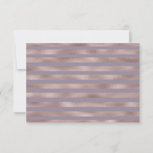 パープルピーチ秋の結婚式RSVPエンクロージャカード 出欠カード (裏面)