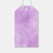 パープルピーニーガールバプテスムパープル&金ゴールドの恩恵 ギフトタグ (裏面)