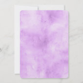 パープルピーニーガールファースト聖餐式招待状 招待状 (裏面)