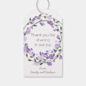 パープルピーニーフローラ結婚リース ギフトタグ (裏面)