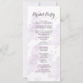 パープルピーニーフローラ結婚式 プログラム (裏面)