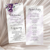 パープルピーニーフローラ結婚式 プログラム