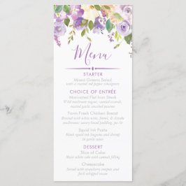 パープルピーニーブライダルシャワーカスタムイベント メニュー