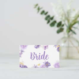 パープルピーニーロマン結婚ズ座席表 プレイスカード