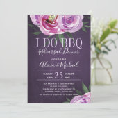 パープルピーニー私はbbqのリハ結婚ーサルディナーをする 招待状 (スタンド正面)