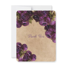 パープルピーニー素朴、紙結婚、ありがとう