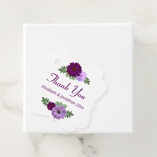 パープルピーニー結婚フローラ フェイバータグ (インサイチュ)