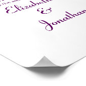 パープルピーニー結婚フローラ ポスター (角)