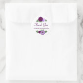 パープルピーニー結婚フローラ ラウンドシール (バッグ)