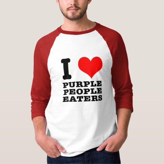 パープルピープルイーター大好きです Tシャツ (正面)