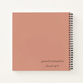 パープルファジーエイリアンハイカーノートブック ノートブック (裏面)