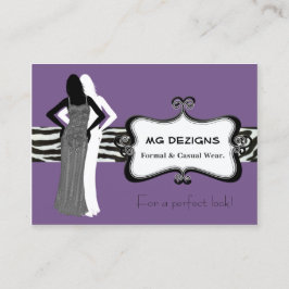 パープルファッションブティック名刺 名刺