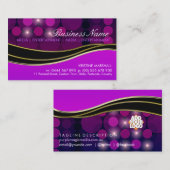 パープルファッションミュージックメ芸術的ディアの名刺 名刺 (正面/裏面)