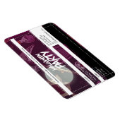 パープルファンキーハロウィーン不気味パーティーチケット マグネット (右側)