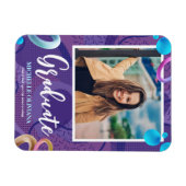 パープルファンシーの卒業発表 マグネット (横)