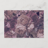 パープルファンタジーウェディングレセプションカード エンクロージャーカード (裏面)