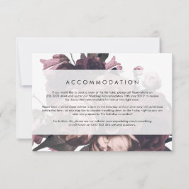 パープルファンタジーフローラ結婚バラの詳細カード 出欠カード