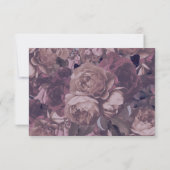 パープルファンタジーフローラ結婚バラの詳細カード 出欠カード (裏面)