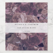 パープルファンタジー結婚ズ ワインラベル (シングルラベル)