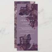 パープルファンタジー結婚式 プログラム (正面/裏面)