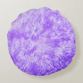パープルファーフレンジー ラウンドクッション (裏面)