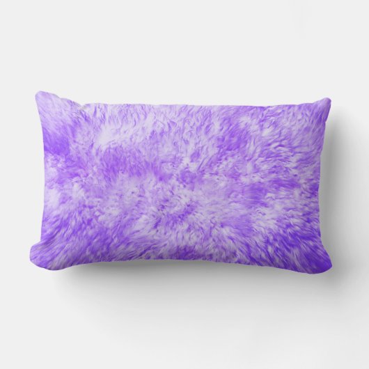 パープルファーフレンジー ランバークッション (正面)