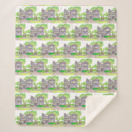 パープルファームハウスシェルパブランケット シェルパブランケット