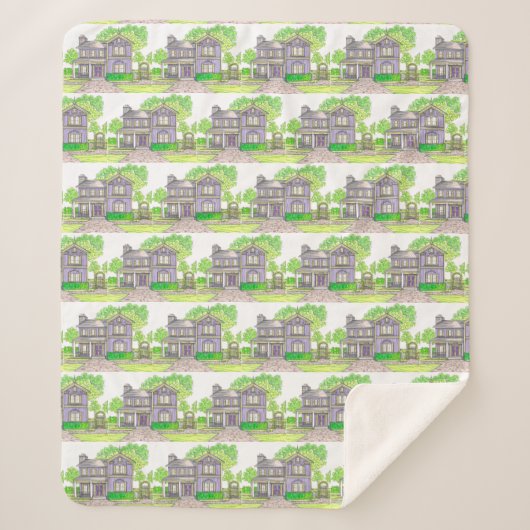 パープルファームハウスシェルパブランケット シェルパブランケット (正面)