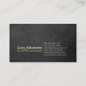 パープルフィットネスパーソナルトレーナーケトルベルバーベル 名刺 (裏面)