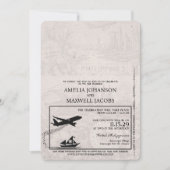 パープルフィリピ結婚ンPassport 招待状 (正面)