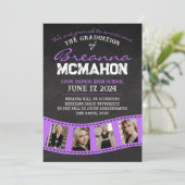 パープルフィルムストリップシャルボードグラードアナウンス 招待状 (スタンド正面)