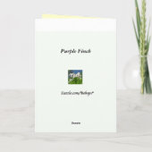 パープルフィンチの父の日 カード (裏面)