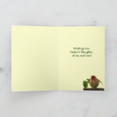 パープルフィンチの父の日 カード (内部)