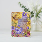 パープルフェアユタレプリンセスバースデーパーティー 招待状 (スタンド正面)