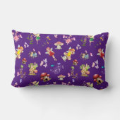 パープルフェアリーきのこハウスをテーマにした ランバークッション (裏面)